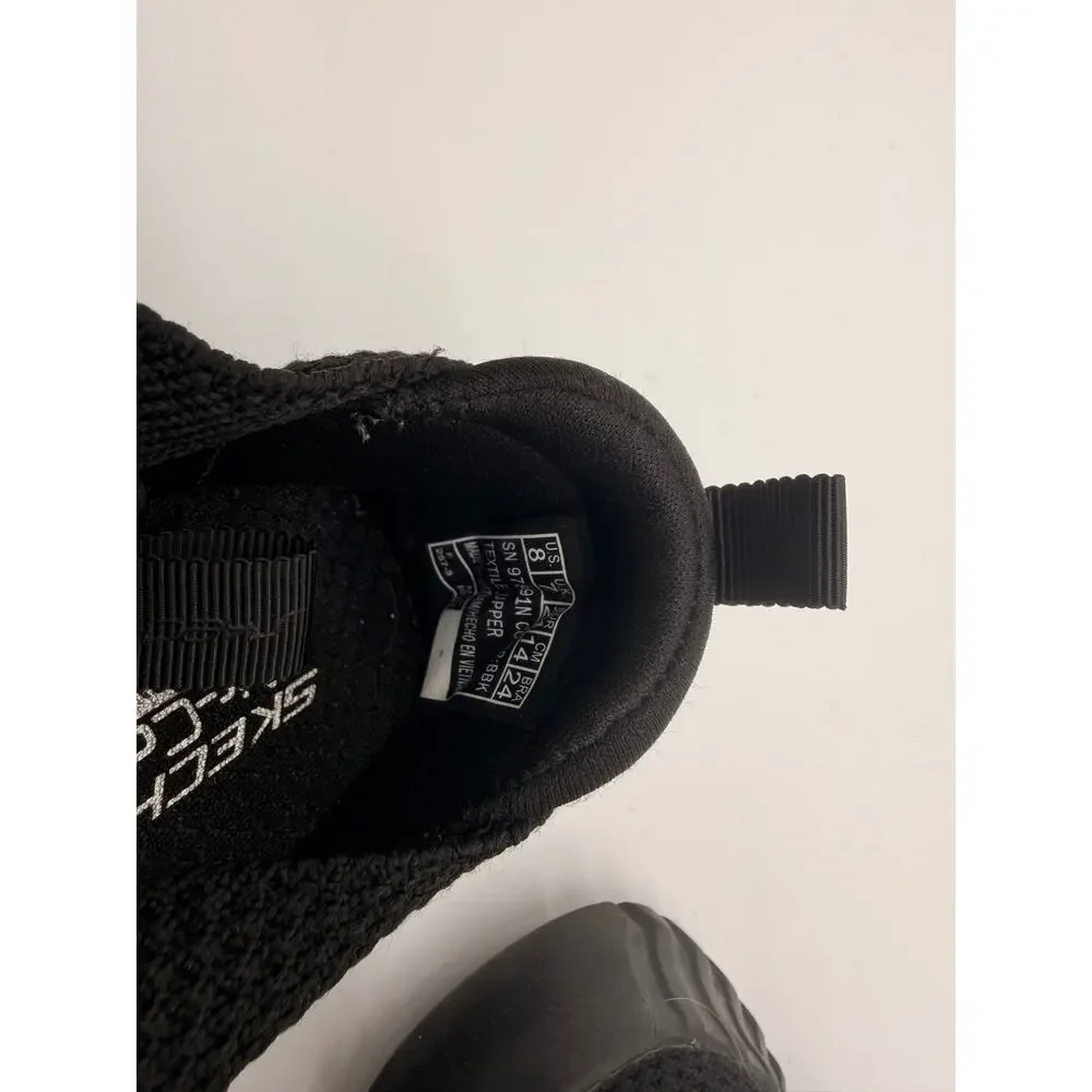 Skechers Elite Flex Wasik Casual Slip On Black Sneakers Toddler Boys Size 8C